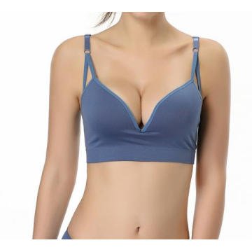 Sexy Ladies Seamless Wireless Cotton Bra With Fashion style